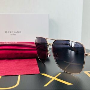 Authentic MARCIANO BY GUESS Gold Sunglasses - New with Packaging